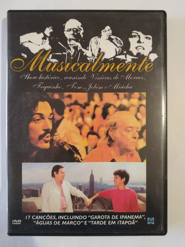 Dvd Vinícius De Morais, Tom Jobim, Toquinho Musicalmente 