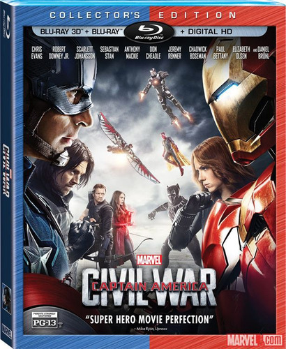 Capitan America Civil War Pack Blu-ray 3d + Blu-ray
