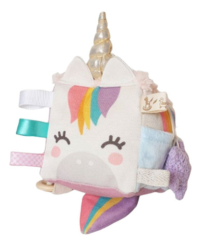 Cubo Didactico Sensorial Sonajero Motricid Unicornio 12x12cm