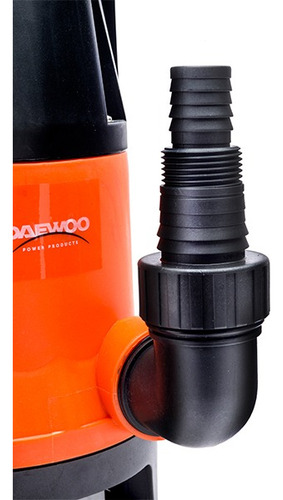 Bomba Sumergible 750w Desagote 7mts Agua Limpia Sucia Daewoo Color Naranja