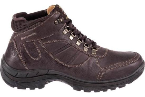 Botin Montaña Y Senderismo Agujeta Flexi 6510 Chocolate Homb