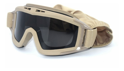 Policia Careta Gafas Goggle Militar Táctico Lentes Color Amarillo