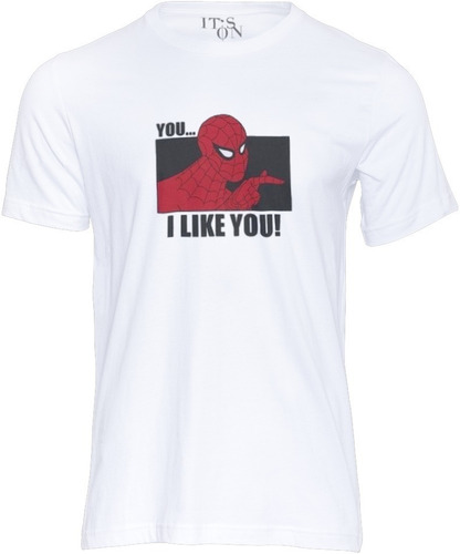 Playera Spiderman Meme I Like You . Caricatura Viejita.