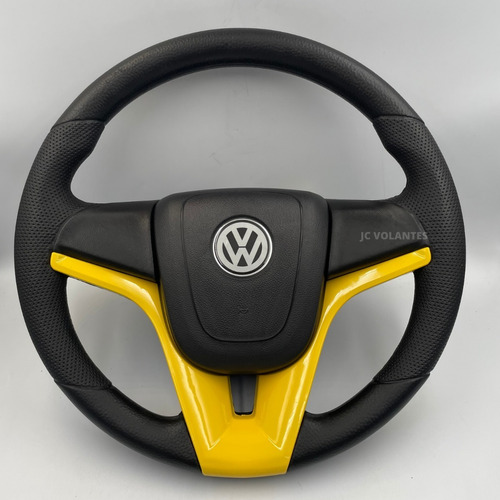 Volante Cruze Amarelo Para Constellation Vw 13190 2013