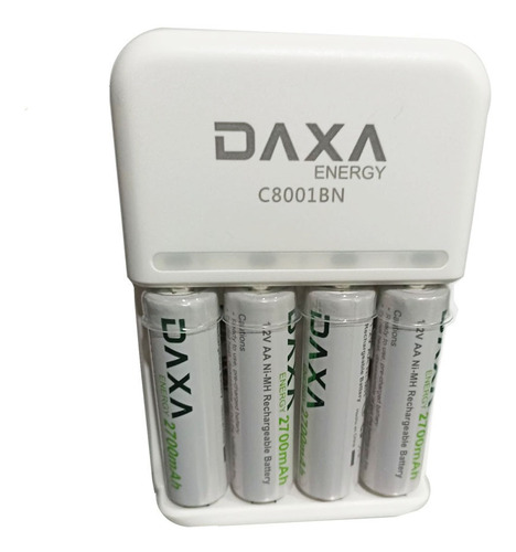 Baterias Recargables Daxa 2700 Mah Aa  X4 + Cargador