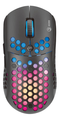 Ratón Marvo M399 para jugadores, 6400 DPI, 6 botones, color RGB negro