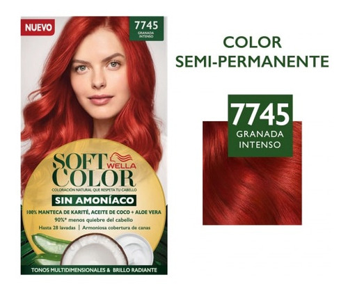 Tinte Capilar Sin Amoníaco Soft Color Wella Original 7745