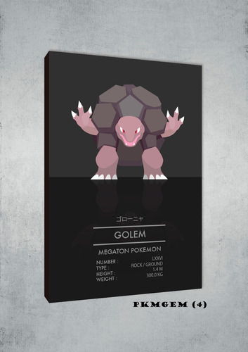 Cuadros Poster Pokemon Golem 15x20 (gem 4)