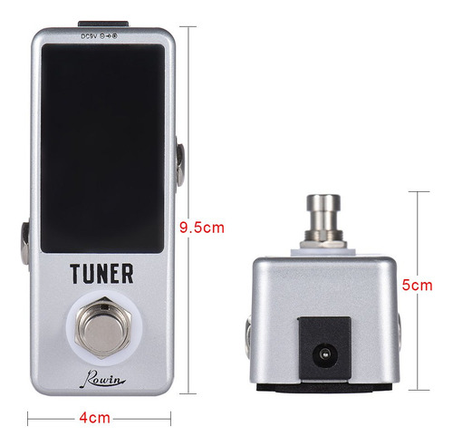 Sintonizador Mini Tuner Cromático Efecto Led True Bypass