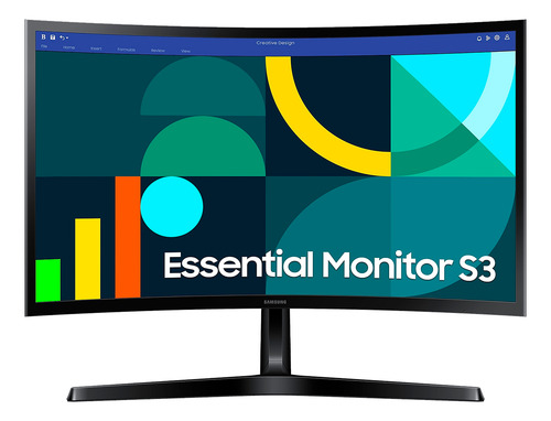 Monitor Curvo Samsung Essential S3 24in Fhd 100hz 4ms Vesa