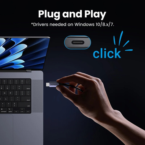 Ugreen Adaptador Usb C Rj45 2.5 Gbps 2500mbps Ethernet Gamer
