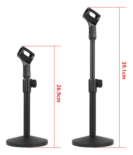 Soporte De Micrófono Ajustable Con Clip De Micrófono Para