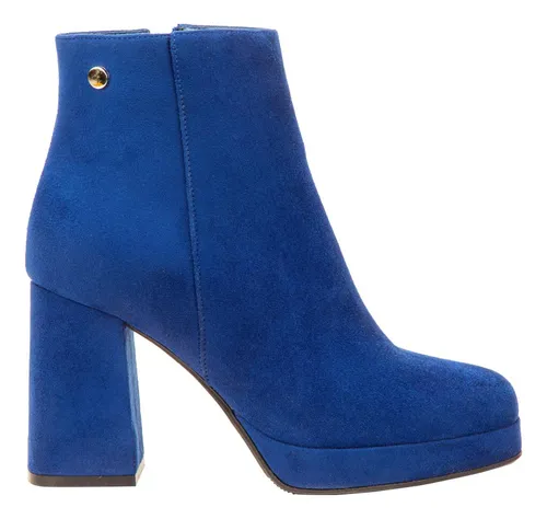 Botines tacon online ancho y plataforma