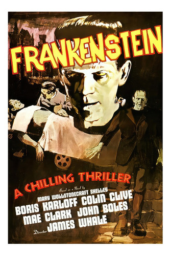 Poster De Frankenstein Un Thriller Escalofriante