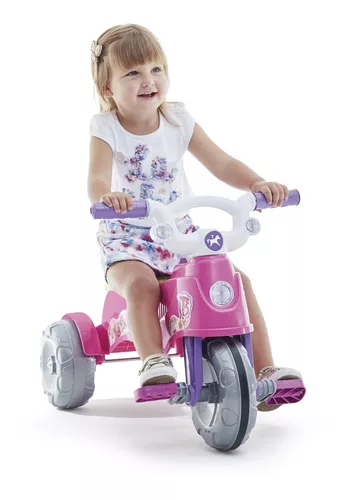 Triciclo Infantil Empurrador Carrinho De Bebê Passeio Tateti