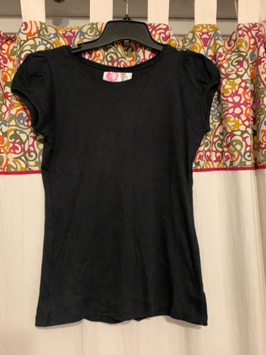 Remera Negra Basica Zara Mujer Talle M - Made In Brazil