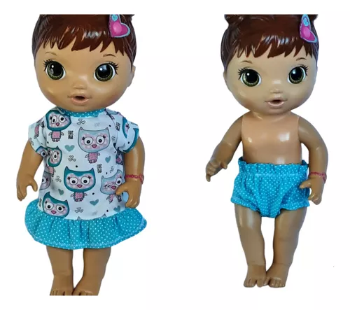 Roupinha Roupa P/ Boneca Baby Alive Pijama Malha 2023