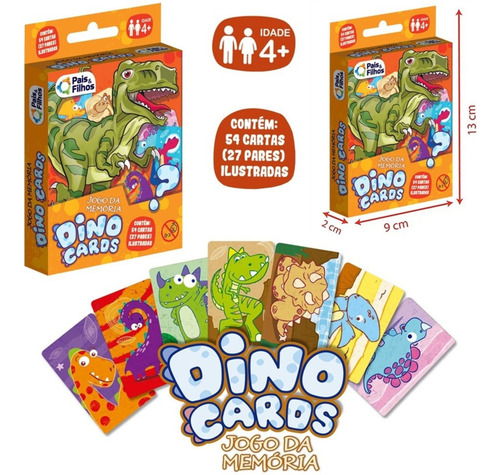 Kit Com 60 Desenhos Dinossauros Para Colorir + Jogo Da Memória Dino Cards Folha Solta Tamanho A4 Um Desenho Por Folha Para Crianças