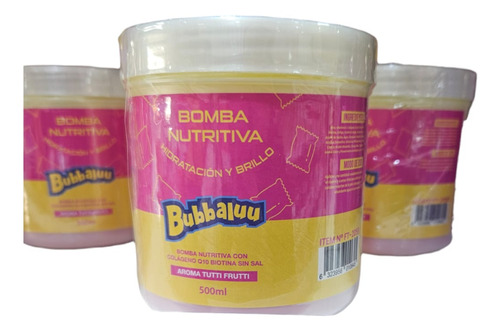 Pack Shampoo Acondicionador Y Crema Bomba Nutritiva Bubaluu