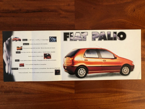 Folleto De Agencia Original De Fiat Palio En Olivos - Zwt