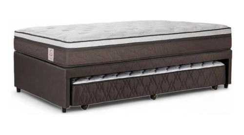 Cama Divan 1,5 Plazas Rosen New Style 6 Café