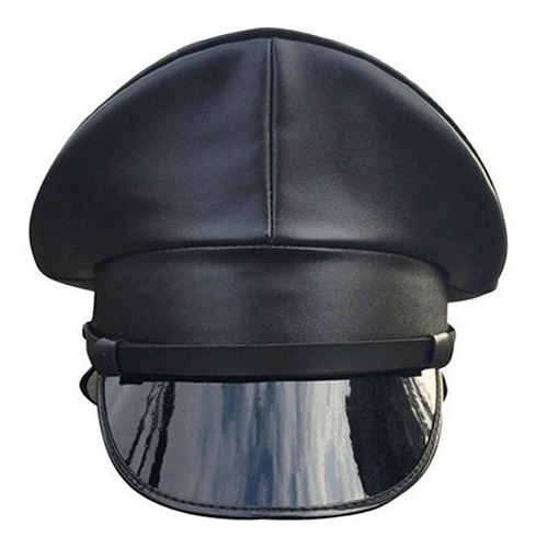 Sombrero De Capitán Deluxe Props Estilo Alemán Pu Cuero Para