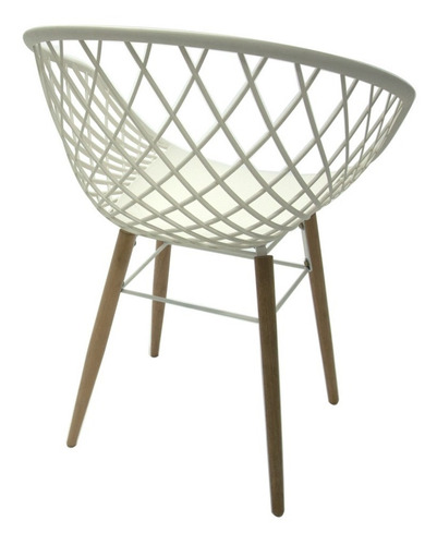 Imagen 5 de 8 de Sillón Silla Sidera Redondo Tramontina Patas De Madera