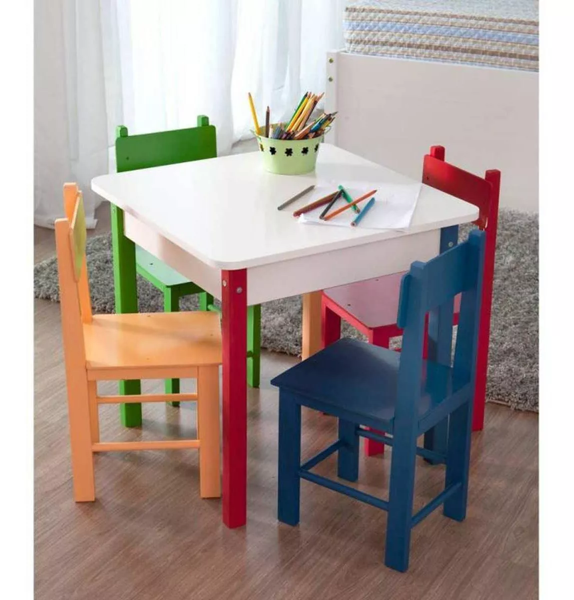 Terceira imagem para pesquisa de mesa infantil de madeira