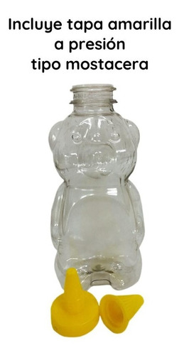 Imagen 4 de 10 de Envases Para Miel ( Osito) Tapa Presion Dosific. X 150 Unid.