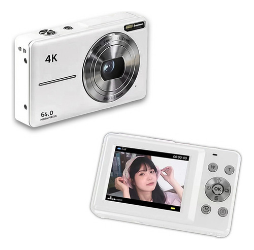 Y Cámara Digital 4k 64mp, Zoom 18x, Tarjeta De 32 Gb,