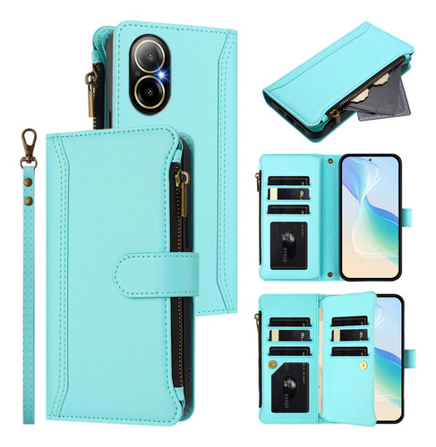 Funda De Piel Con Ranura Tipo Cartera Para Motorola E22 E22i E22s E20