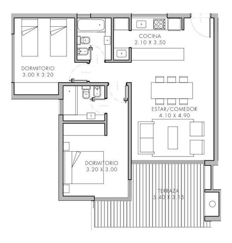 Imagen 2 de 18 de Venta. Departamento 3 Ambientes Con Terraza. En La Balconada, Nordelta.