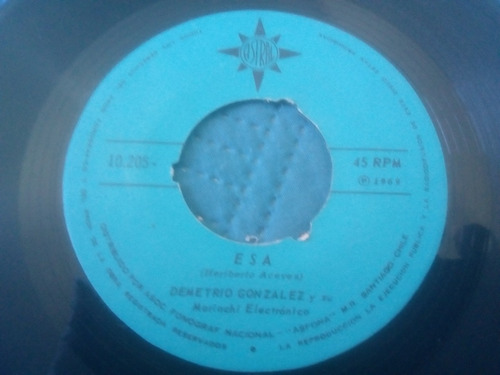 Vinilo Single De Demetrio González Ojos Españoles (o60