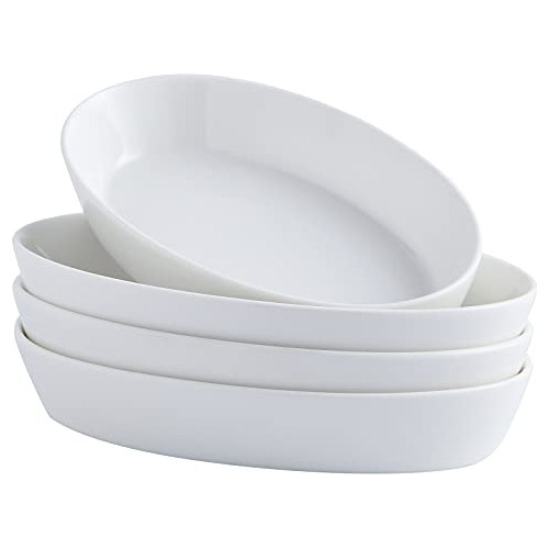 Uibcwn Platos Hornear Ovalados Au Gratin, Porcelana 7.5...