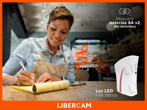 Imagen 7 de 10 de Timbre Inalambrico A Pilas Con Sonido. Sin Luz, Sin Cables