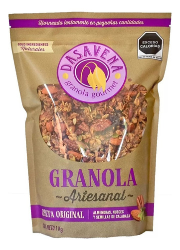 Granola Gourmet Artesanal Dasavena 1kg 100% Natural Y Rica