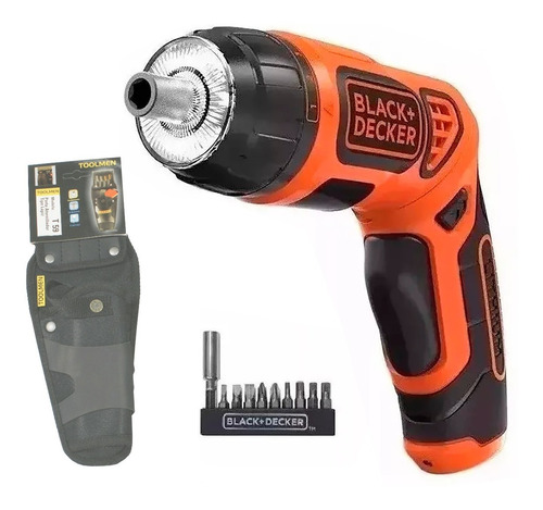 Atornillador Black And Decker Litio 3,6v + Porta Toolmen T59