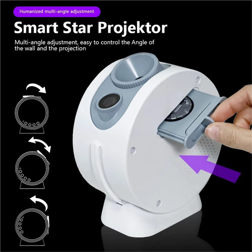 Control Remoto Proyector Luz Nocturna Estrellas Galácticas