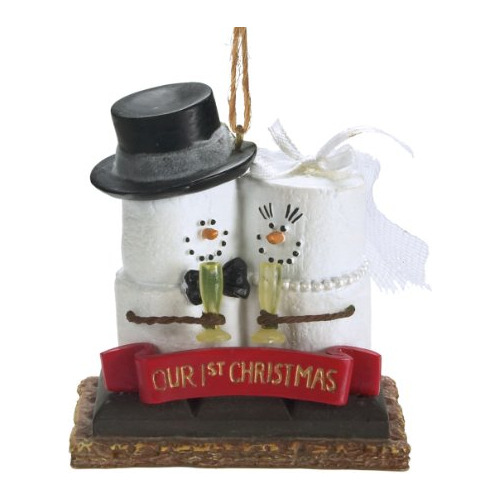 S'mores 'our 1st Christmas' Resin Christmas Ornament - ...