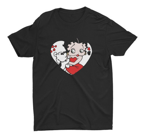 Polera Betty Boop Perro - Juvenil Moda Mujer Caricaturas