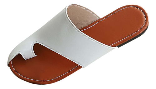 Sandalias Planas De Primavera Y Verano De Color Liso Para Mu