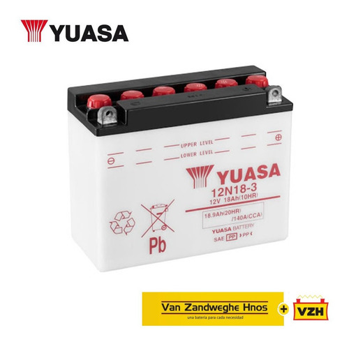 Imagen 1 de 1 de Bateria Yuasa Moto 12n18-3  Vzh Srl