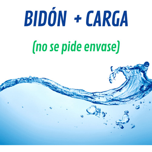 Agua Purificada En Bidon De 20 Litros Solo Rm (3 Unidades)