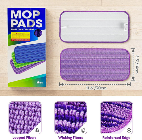 Almohadillas Para Trapeador Reutilizables Compatibles Con Un