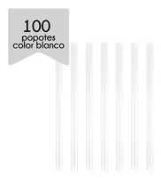 Comprar 100 Popotes Para Tapioca Biodegradable A Base De Planta Color Blanco