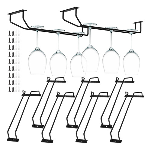 Yetene Paquete De 9 Estantes Para Copas De Vino Para Colgar 