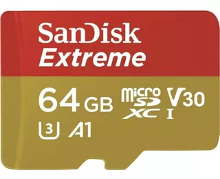 Memorias Microsd Sandisk Extreme 64gb 4k 100mb/s P/ Gopro