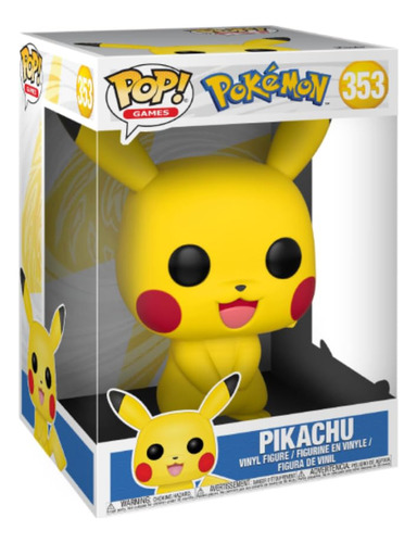 Figura Funko Pikachu Pop 10 Pokémon S1 25 Cm - Vinilo