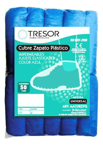 Cubre Calzado Impermeable Plástico Pvc Tresor® 100 Unds