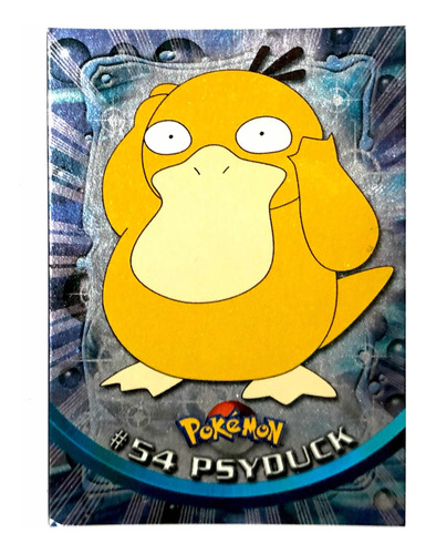 Pokémon Topps #54 Psyduck Serie 1 Foil Excelente Estado